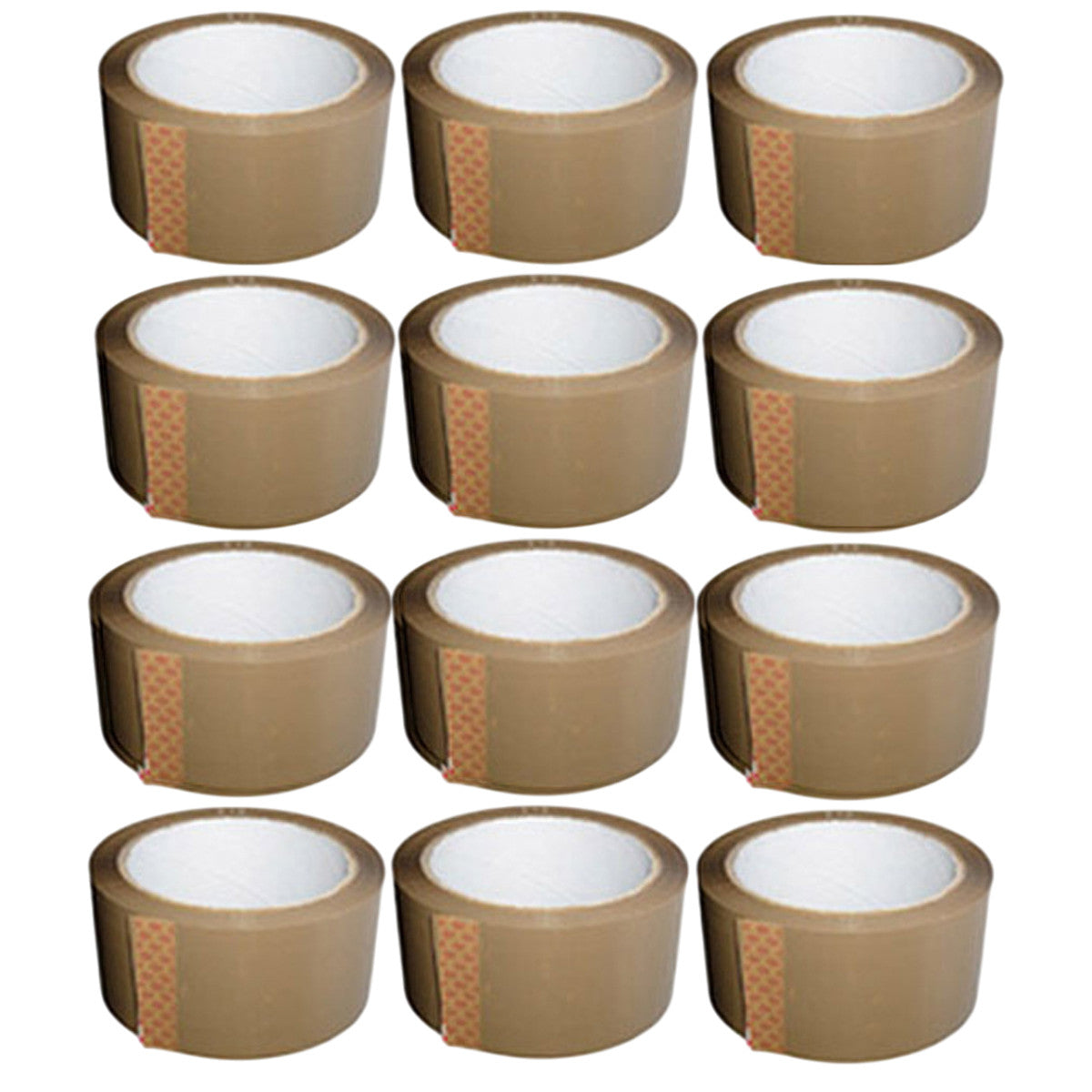 12 X  ROLLS BROWN PACKING TAPE BOX PACKING PARCEL 48MM WIDE