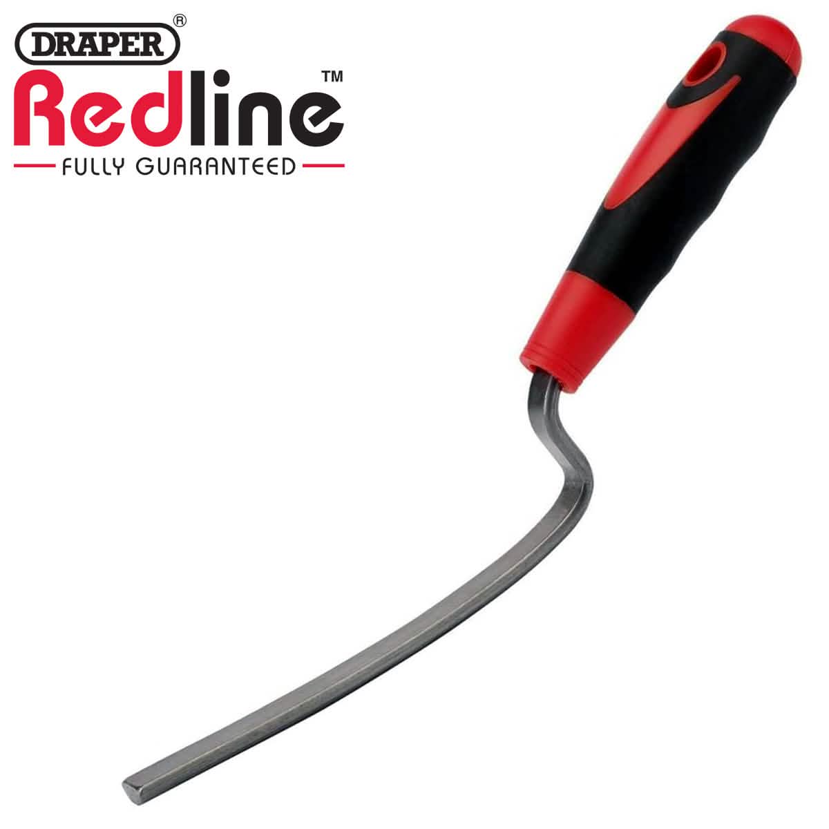Draper Redline 15096 13mm Brick Jointer Trowel Mortar Jointing Tool with Soft Grip Handle