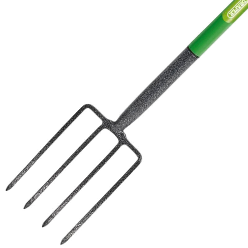 Draper Garden Fork Spade Set Carbon Steel Green 16566