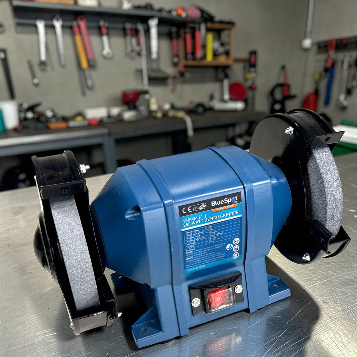 150mm (6") 250W Twin Bench Grinder and Polisher | Lifetime Warranty