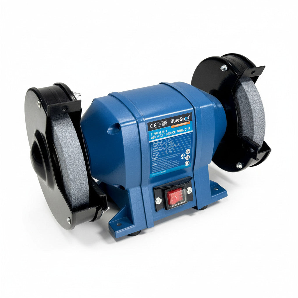 150mm (6") 250W Twin Bench Grinder and Polisher | Lifetime Warranty