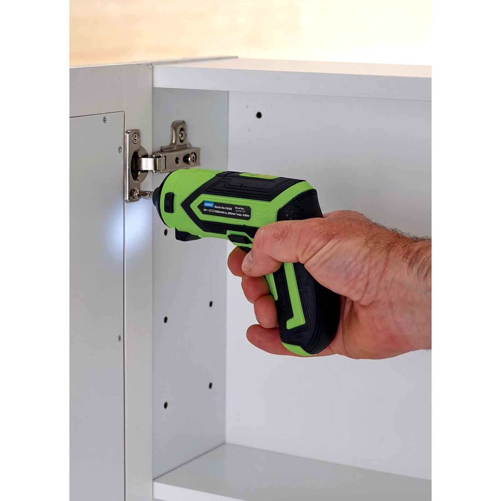 Draper 19403 4V Cordless Rechargeable Multifunction Electric Screwdriver & Cutting Tool