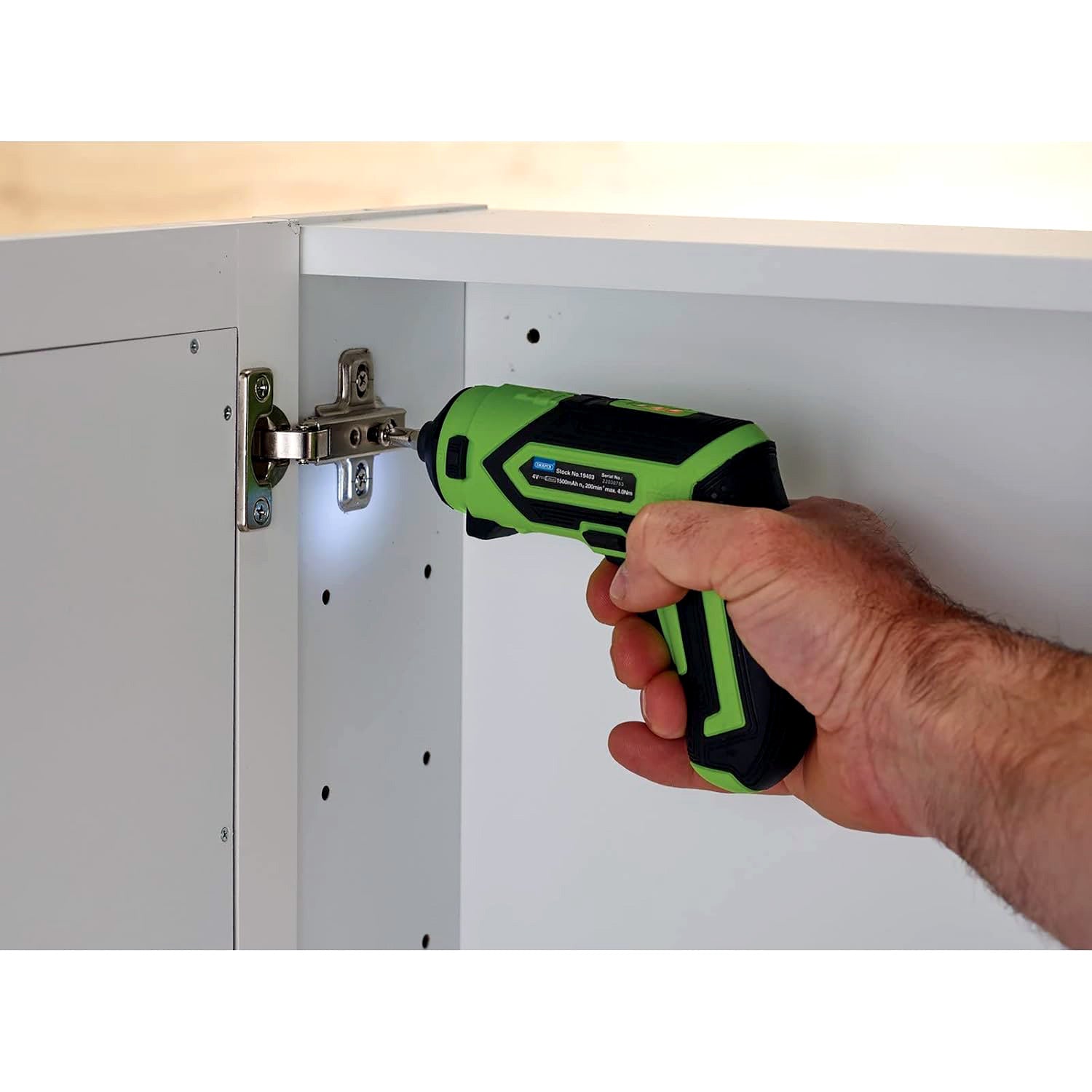 Draper 19403 4V Cordless Rechargeable Multifunction Electric Screwdriver & Cutting Tool