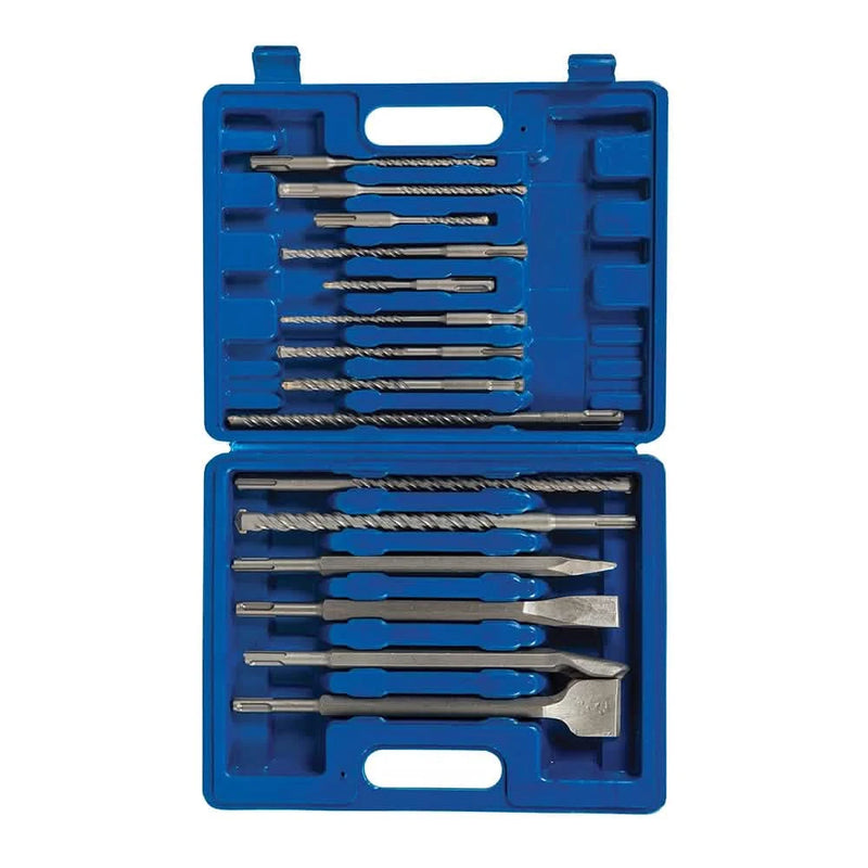 Sds Plus Masonry Drill & Chisel Set 15pce Silverline 196570