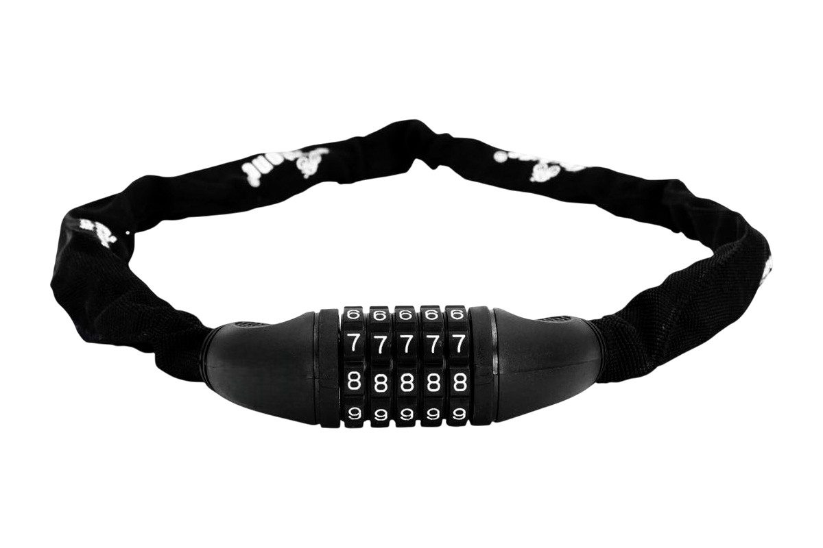 0.9 Metre High Security Chain - 5 Digit Combination Padlock Motorcycle Bicycle Lock