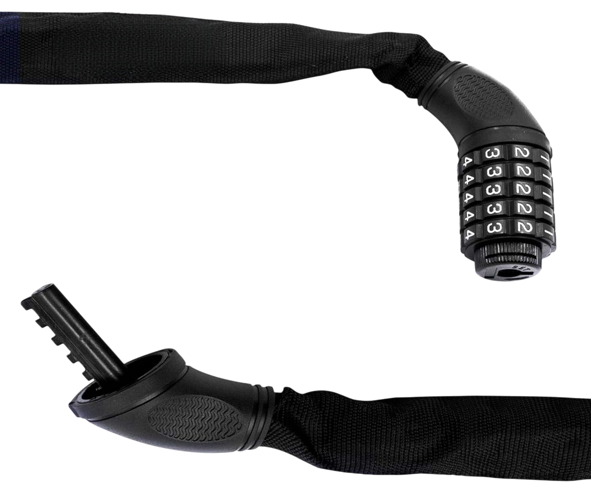 0.9 Metre High Security Chain - 5 Digit Combination Padlock Motorcycle Bicycle Lock