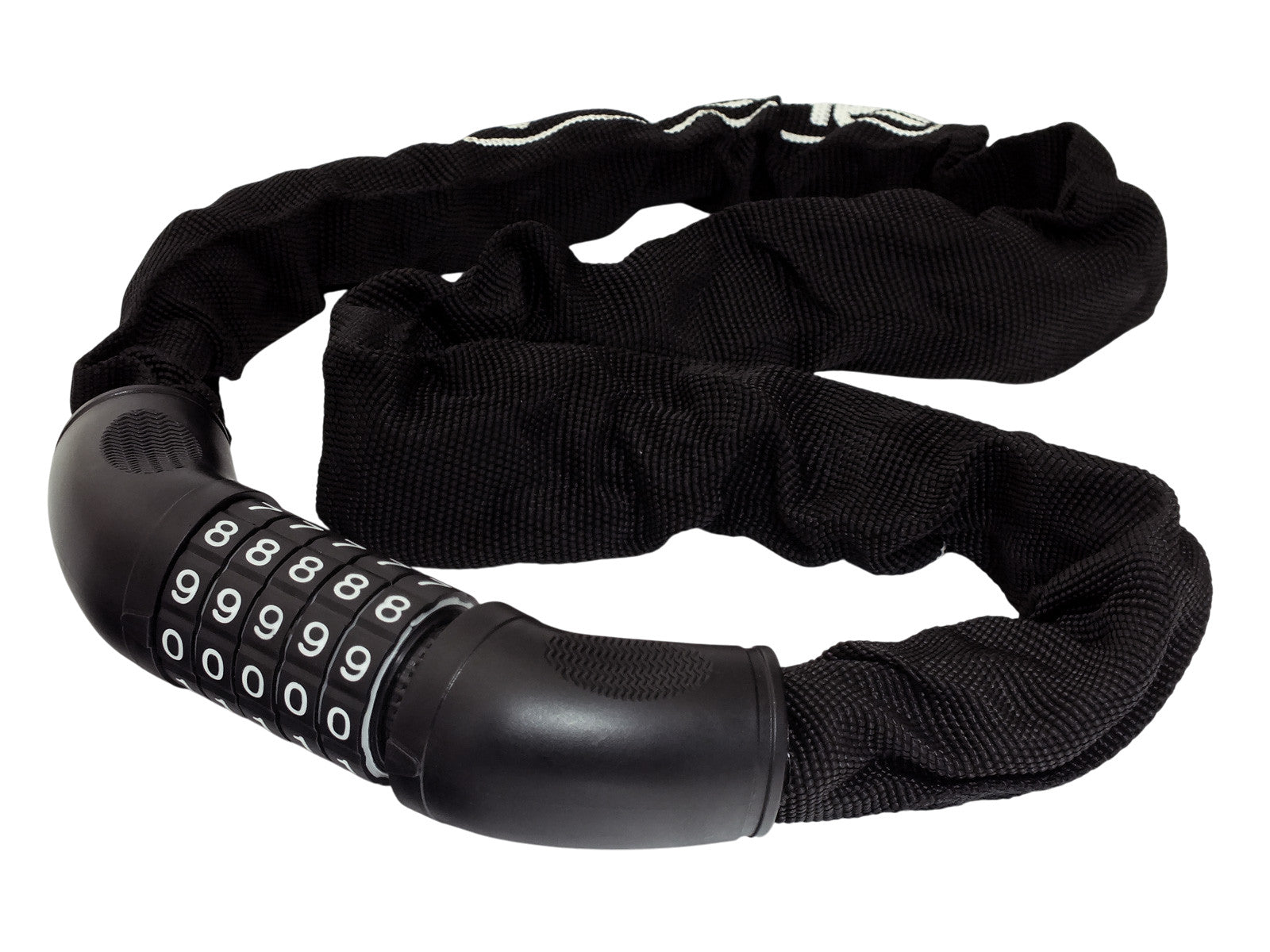 0.9m Bike Chain with Combination Lock Padlock, Cycle Lights & 4pc Hi Vis Safety Bands