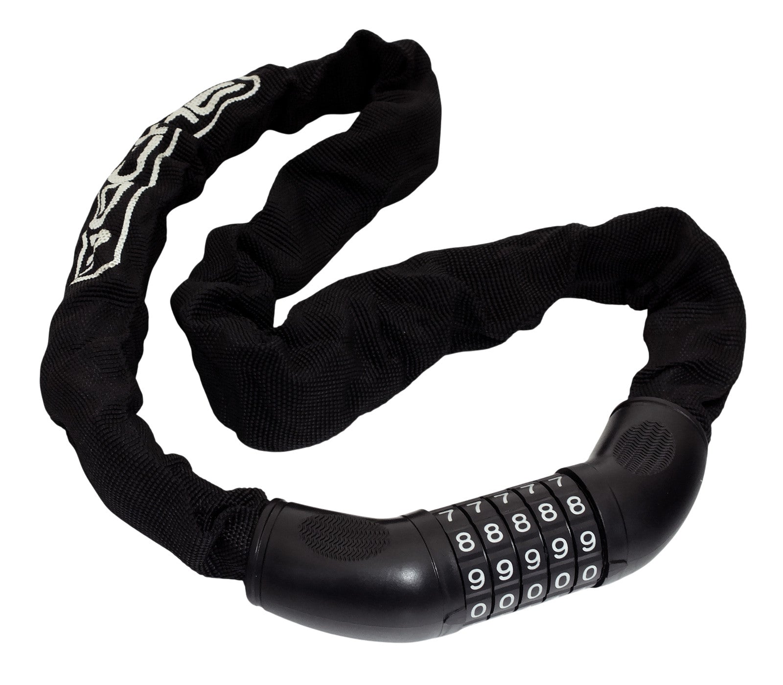 0.9m Bike Chain with Combination Lock Padlock, Cycle Lights & 4pc Hi Vis Safety Bands