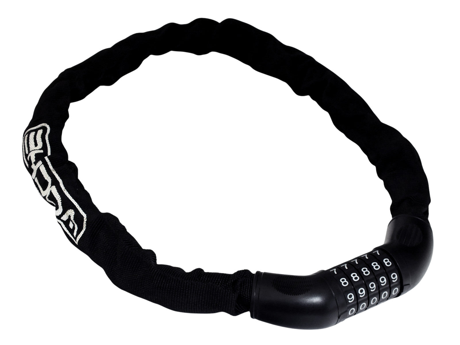 0.9m Bike Security Chain with 5 Digit Combination Lock plus 2pc Cycle Lights Set