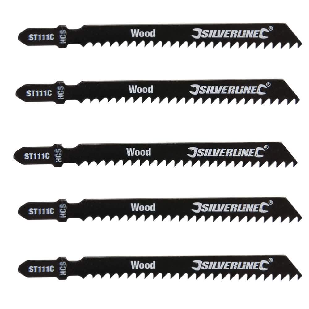 Jigsaw Blades 5pk For Wood ST111C Silverline 227921