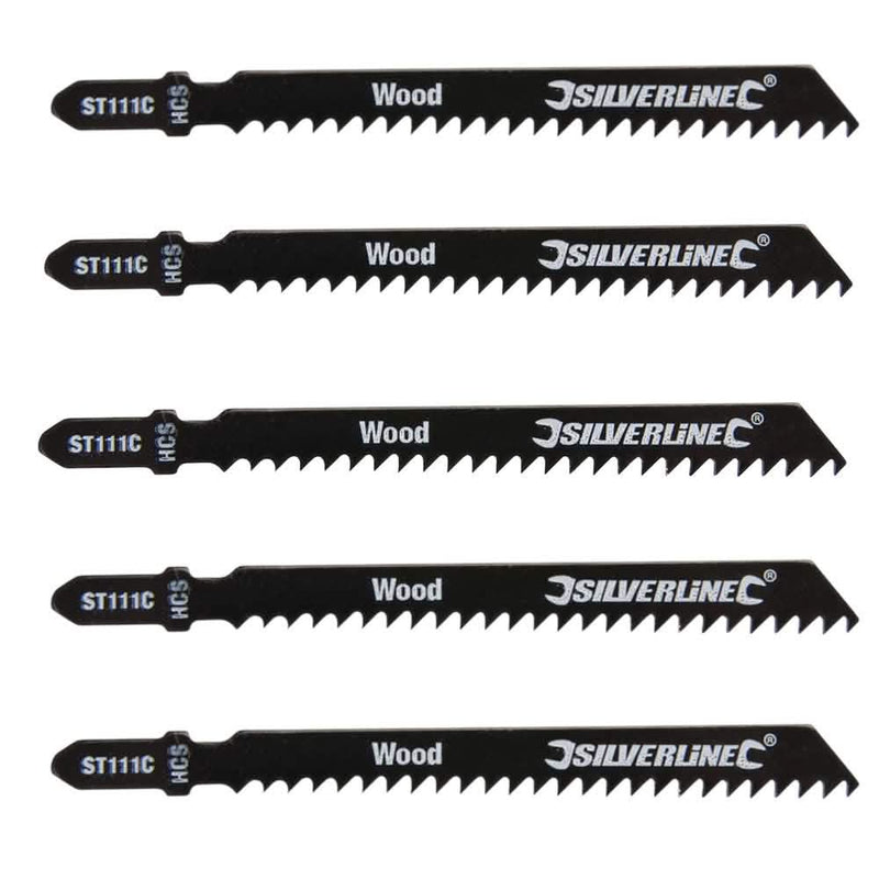 Jigsaw Blades 5pk For Wood ST111C Silverline 227921
