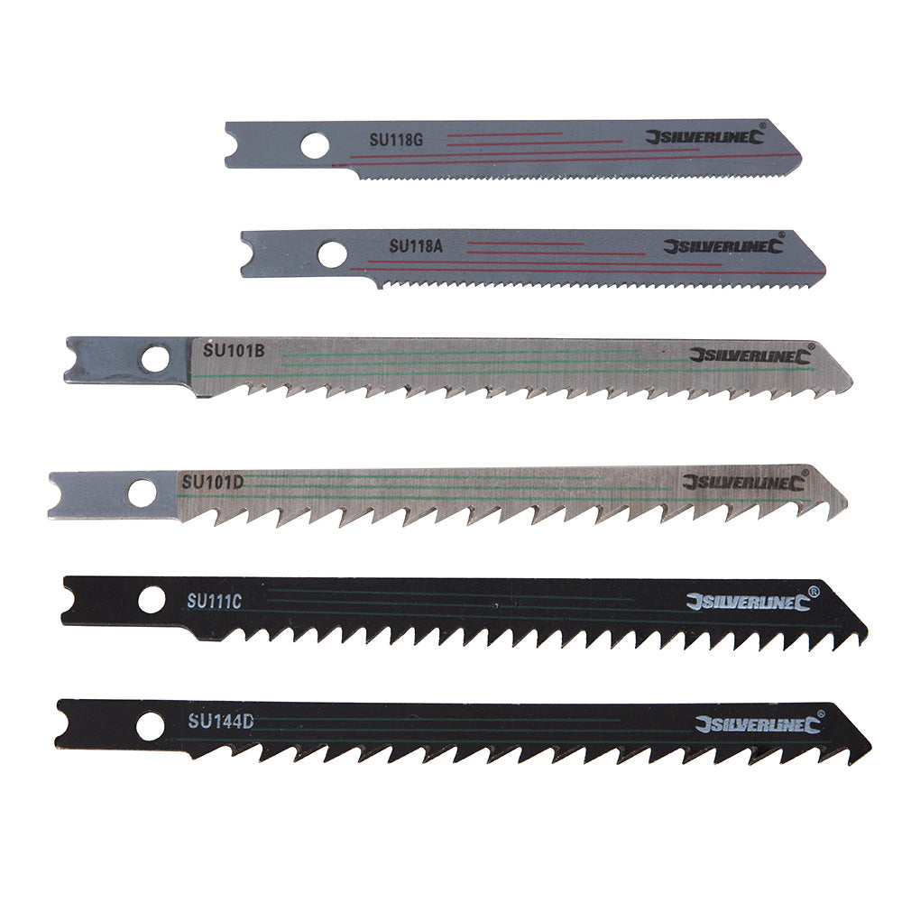 Silverline 234292 30pc Assorted Jigsaw Blades for Wood & Metal Universal Fitting