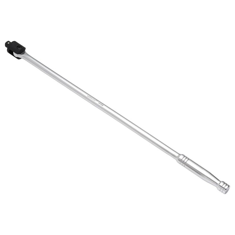 Draper 1/2" Dr. 600mm Flexi Knuckle Breaker Bar plus 4 Piece Socket Set | 10mm, 13mm, 17mm and 19mm