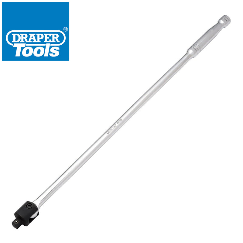 Draper 1/2" Dr. 600mm Flexi Knuckle Breaker Bar plus 4 Piece Socket Set | 10mm, 13mm, 17mm and 19mm