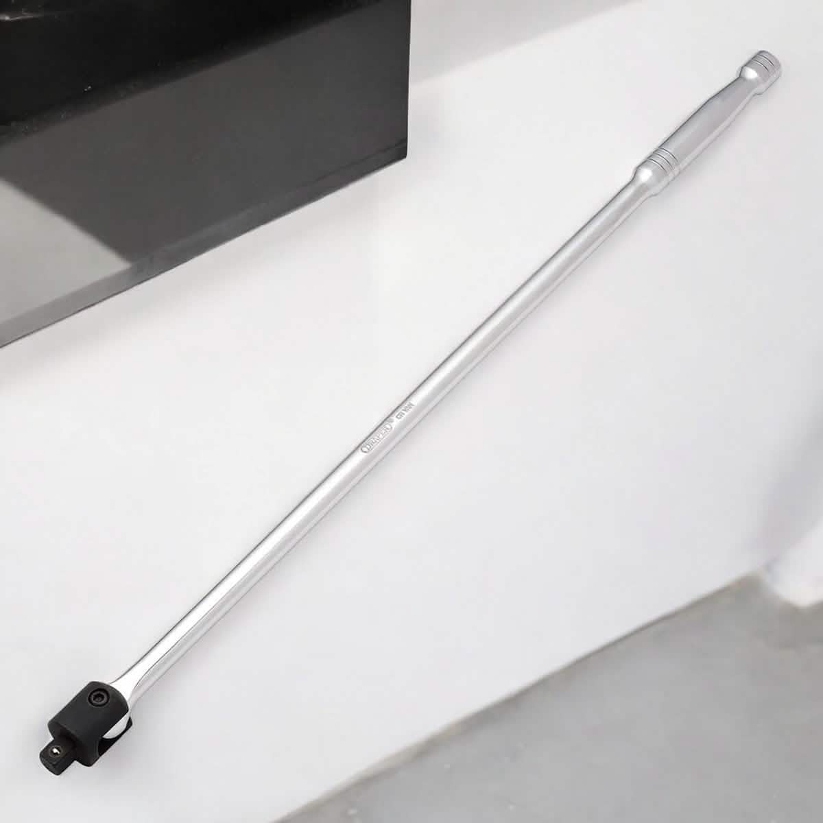 Draper 1/2" Dr. 600mm Flexi Knuckle Breaker Bar plus 4 Piece Socket Set | 10mm, 13mm, 17mm and 19mm
