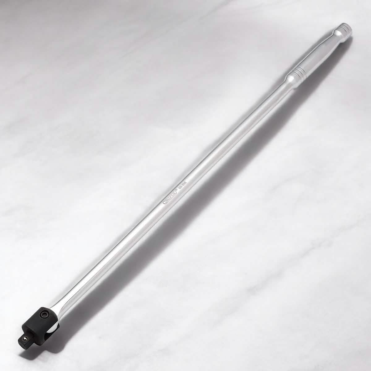 Draper 1/2" Dr. 600mm Flexi Knuckle Breaker Bar plus 4 Piece Socket Set | 10mm, 13mm, 17mm and 19mm