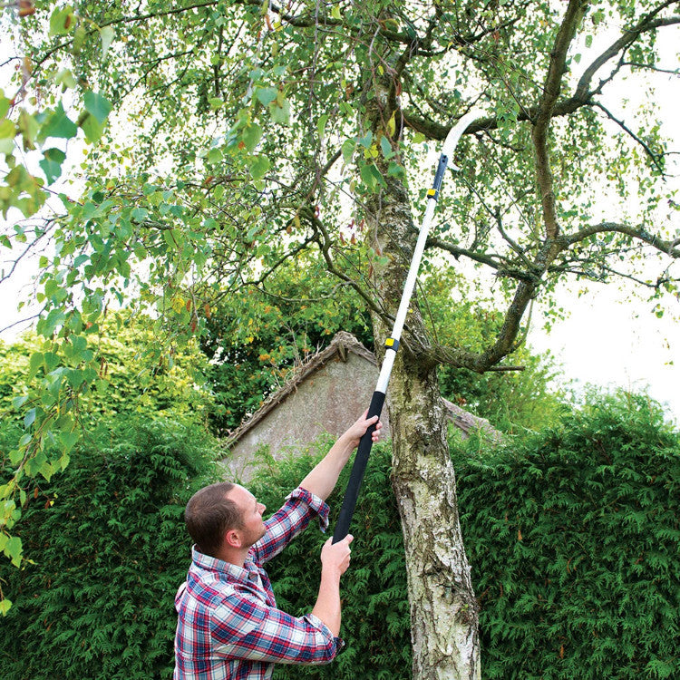 Tree Saw Pruner 2.5 Metre Branch Cutting  Aluminium Pole - Extending Telescopic