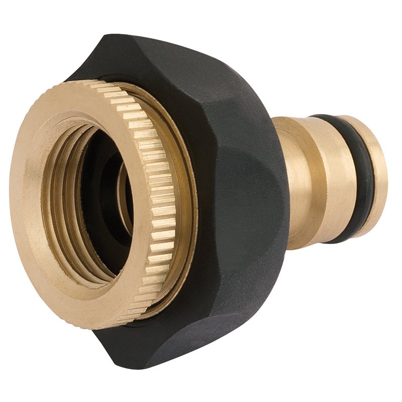 Draper 24646 Brass and Rubber Tap Connector, 1/2 - 3/4" - SUN