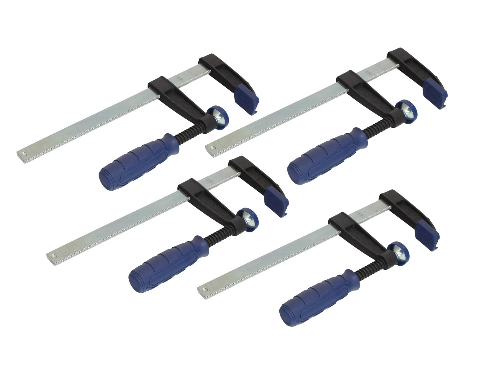 4 Pack of Draper 6" F Clamps Quick Action Bar Clamps | 150mm x 50mm