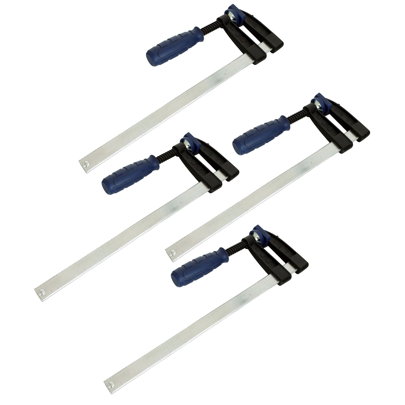4 Pack of Draper 8" F Clamps Quick Action Bar Clamps | 200mm x 50mm