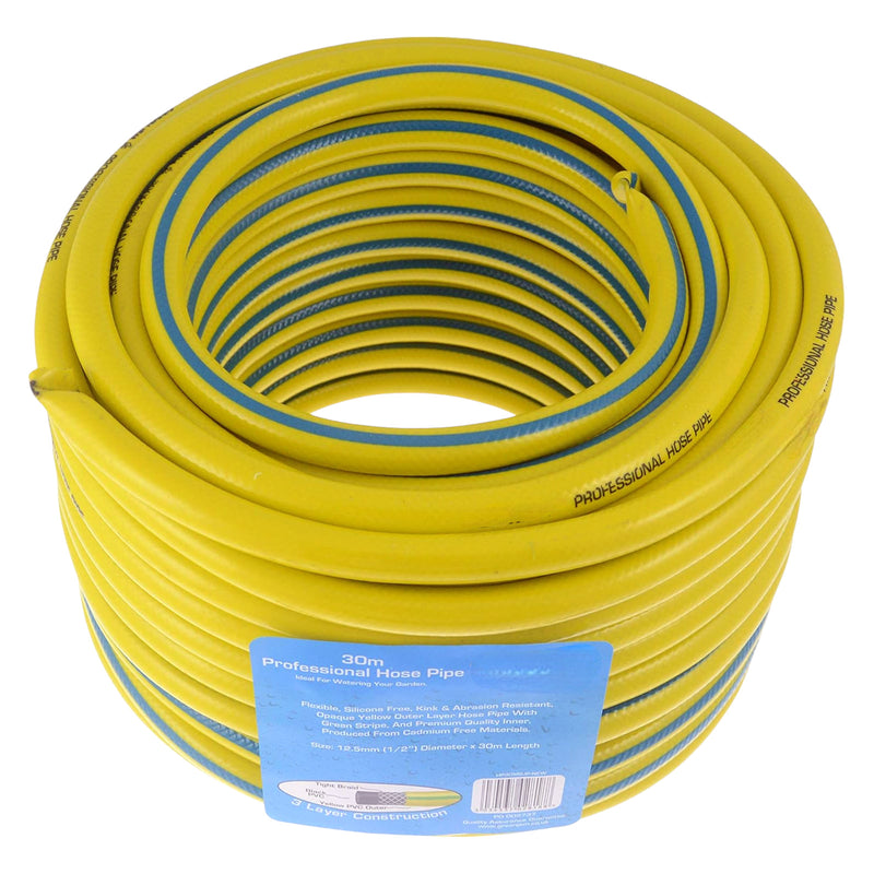 Heavy Duty Reinforced Garden Hose Pipe | 15m-50m Hosepipe | Connectors and Guide also available