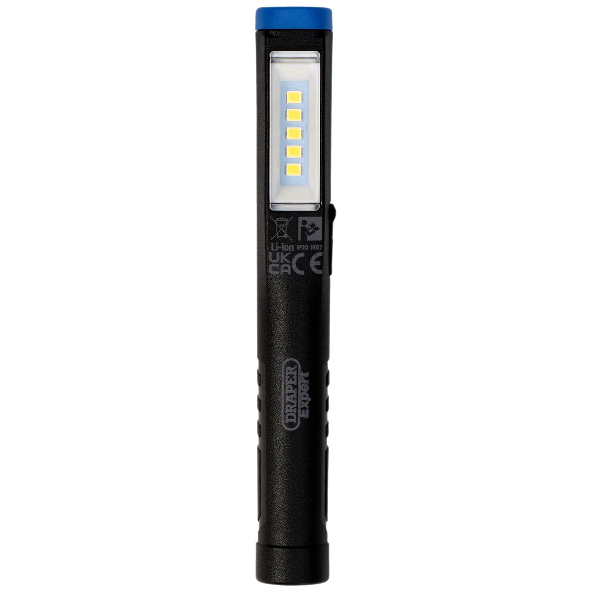 Draper Expert USB Rechargeable SMD LED Pen Light 2-in-1 Inspection Lamp and Torch, 150 Lumens 31098