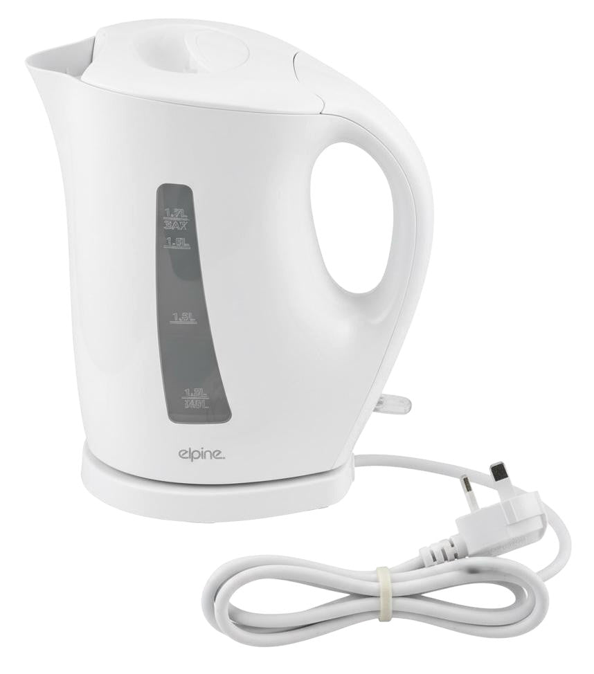 Cordless Electric Kettle 2200W Fast Boil 1.7L Auto Shut-Off - White or Black