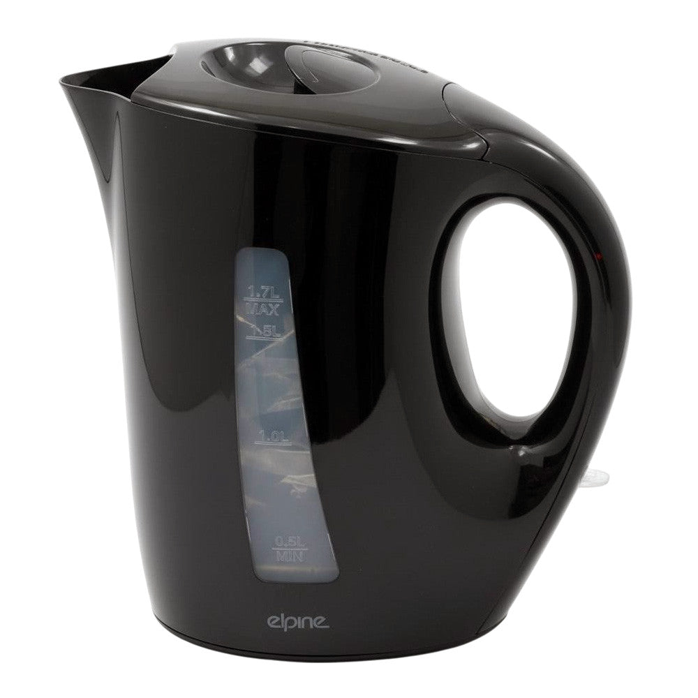 Black Cordless Electric Kettle & 4 Slice Toaster Set | 1.7L Jug | Variable Browning Control