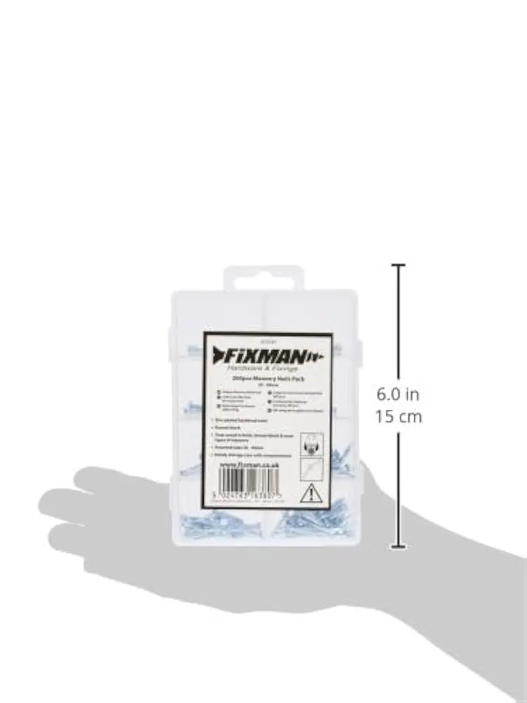 Fixman 875781 Masonry Nails Pack 200pce