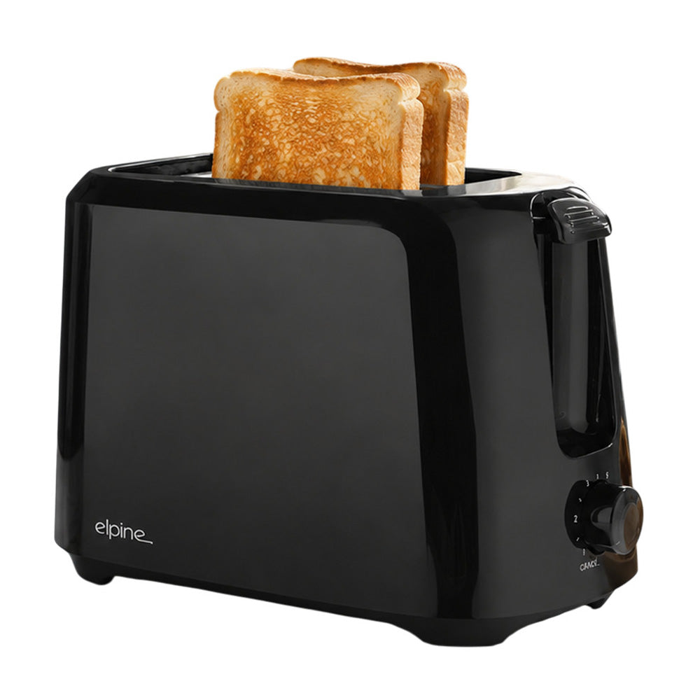 Black Cordless Electric Kettle & Toaster Set | 1.7L Jug 2200W Fast Boil | 2 Slices with Variable Browning Control
