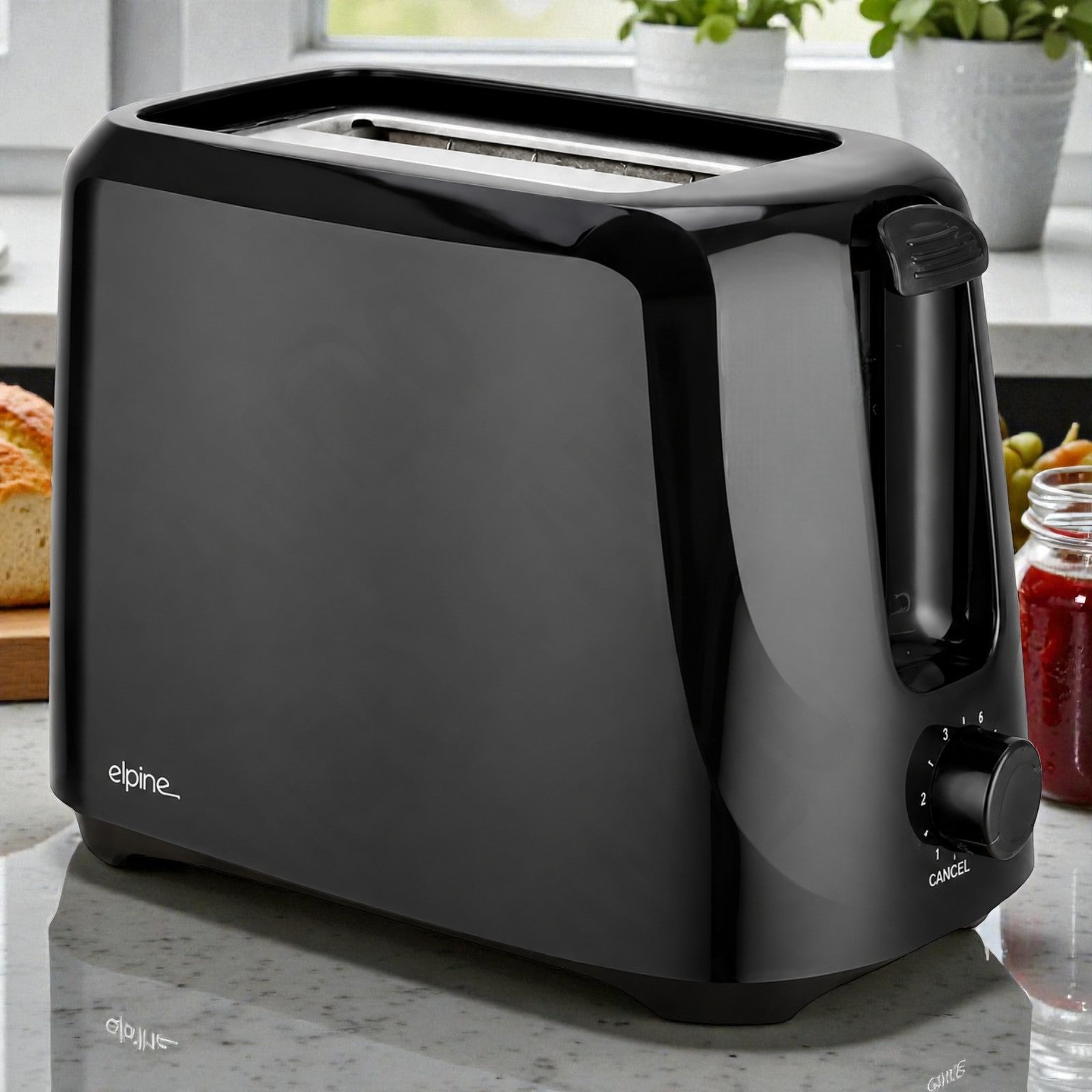 Black Cordless Electric Kettle & Toaster Set | 1.7L Jug 2200W Fast Boil | 2 Slices with Variable Browning Control