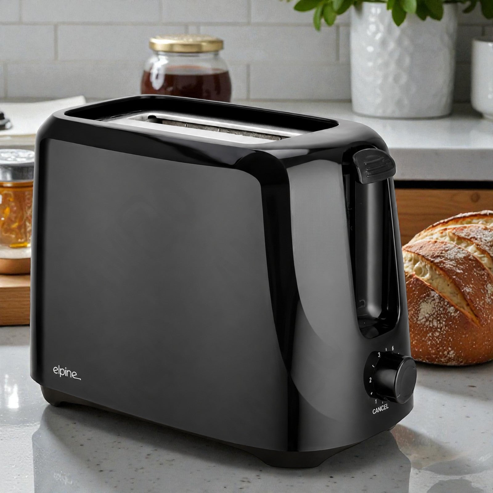 Black Cordless Electric Kettle & Toaster Set | 1.7L Jug 2200W Fast Boil | 2 Slices with Variable Browning Control