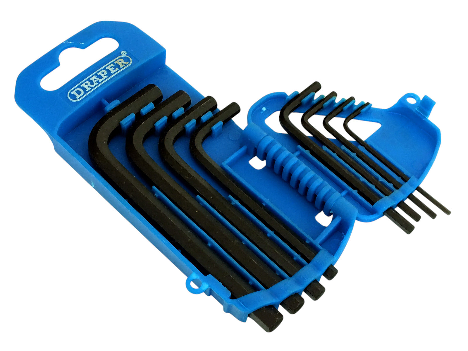 Draper 33685 Imperial AF Hex Key Set + Storage Holder 8pc Hexagon Allen Wrenches