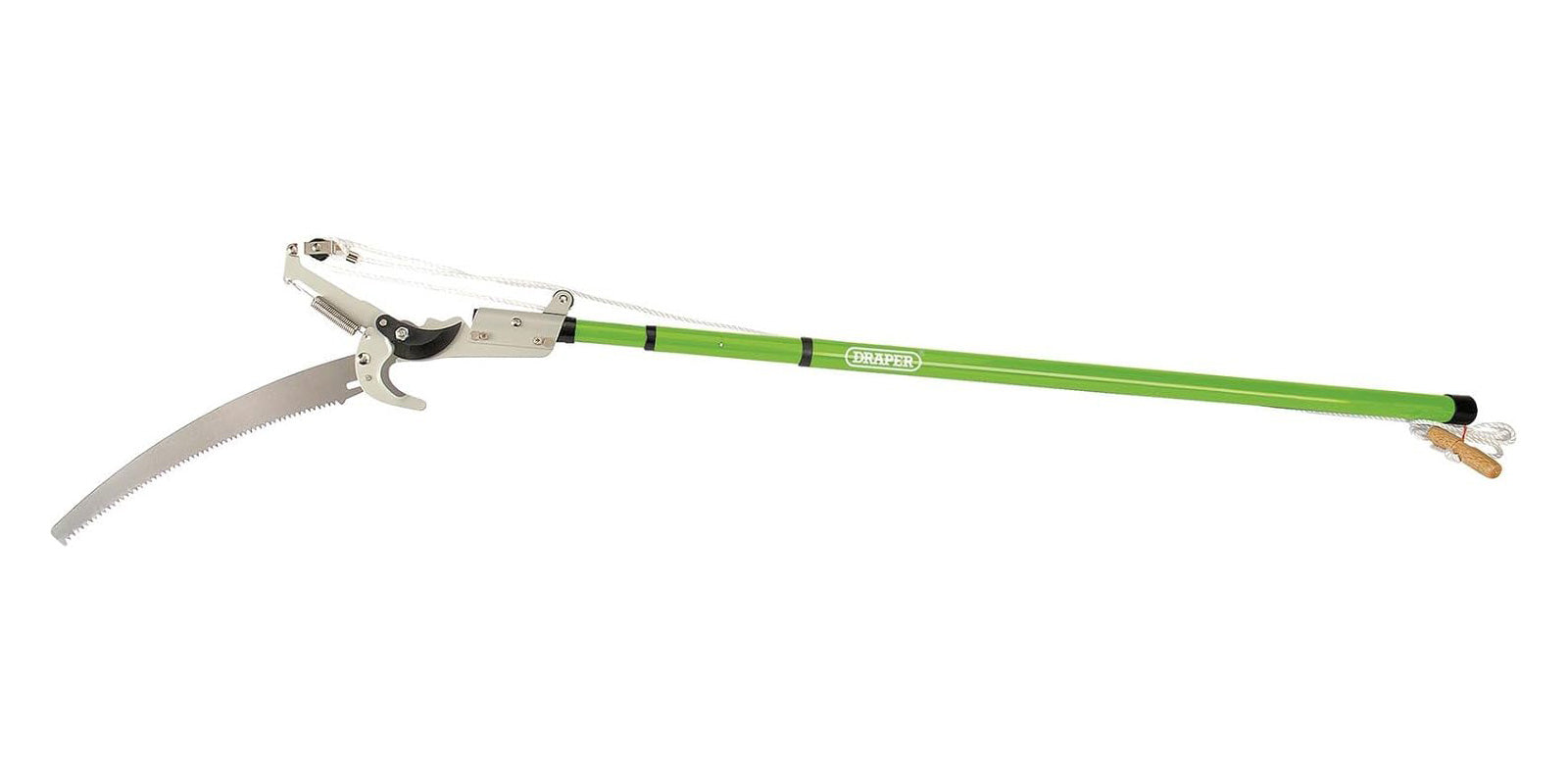Draper 33855 Tree Branch Pruner with 2.5m Telescopic Handle Garden Lopper Cutter