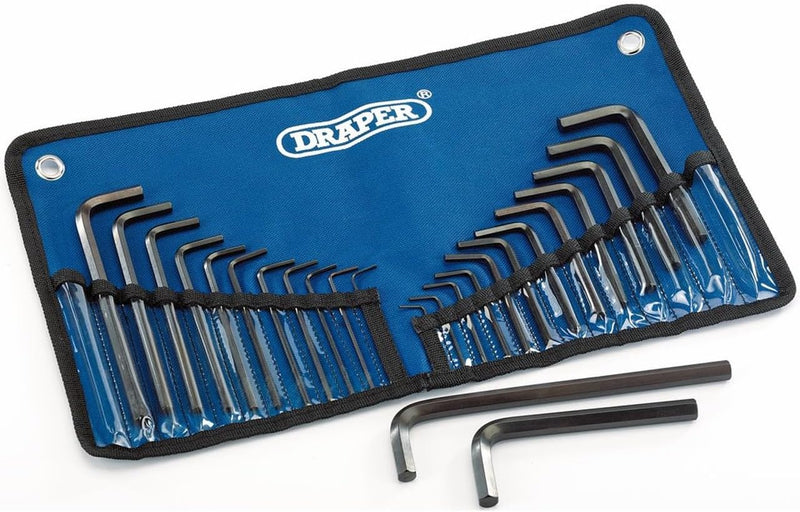 Draper 33892 Metric/Imperial Combined Hexagon Key Set (25PC)