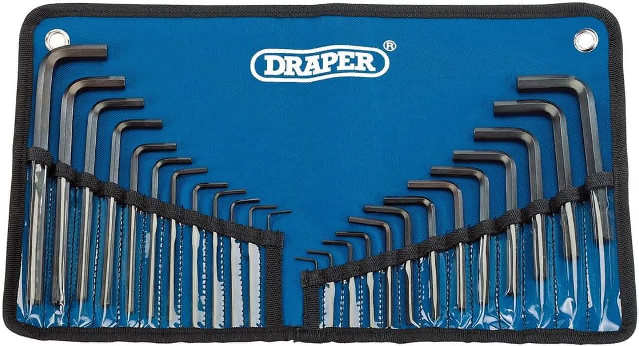 Draper 33892 Metric/Imperial Combined Hexagon Key Set (25PC)