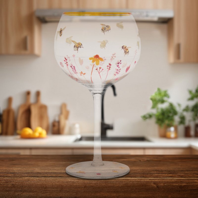 Hand Painted Gin Glass - Lynsey Johnstone Jennifer Rose - CHOICE OF DESIGN