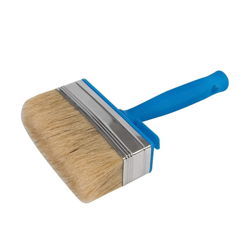 Block Paint Brush Shed Fence Decking Timber 115mm (4½") Silverline 394974
