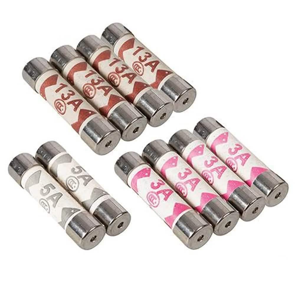 3A 5A 10A 13A Fuse Domestic Cartridge Plug Household Mains 3 5 10 13 Amp Fuses - tooltime.co.uk