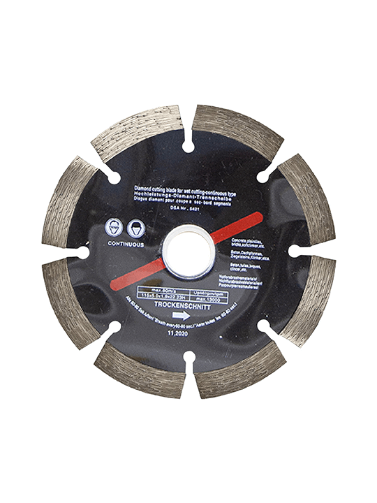 Diamond Cutting Blades Discs 4.5" 115mm - Turbo - Serrated - Continuous (3pc)