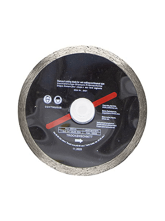 Diamond Cutting Blades Discs 4.5" 115mm - Turbo - Serrated - Continuous (3pc)