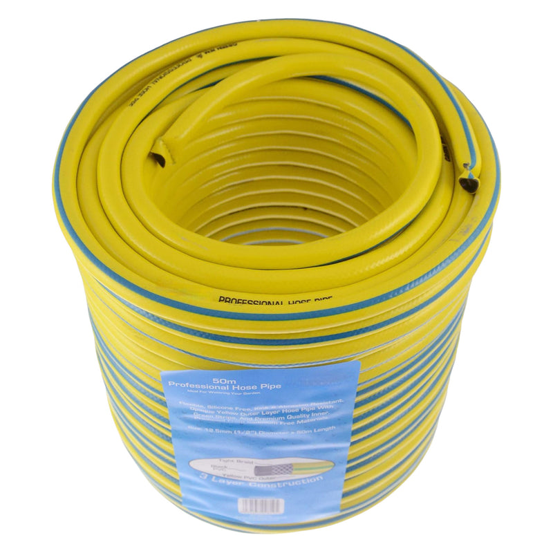 Heavy Duty Reinforced Garden Hose Pipe | 15m-50m Hosepipe | Connectors and Guide also available