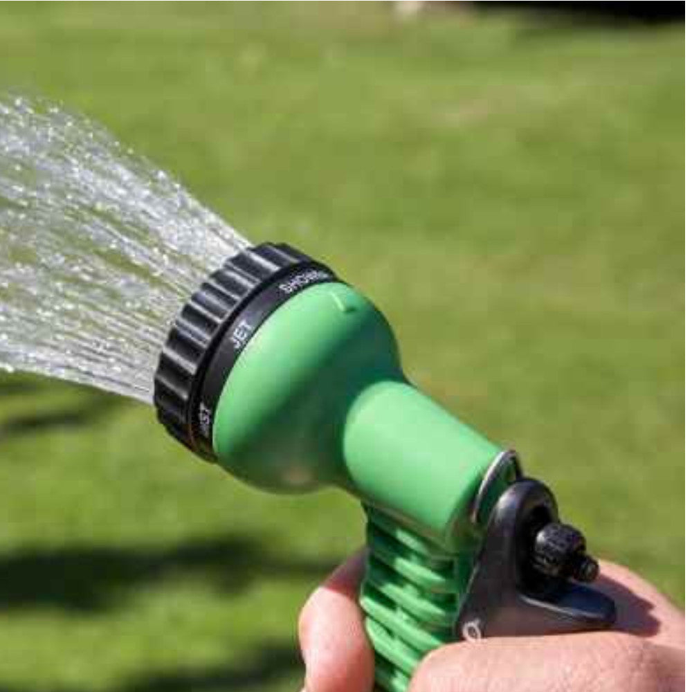Garden Hose Spray Nozzle Flat Reel Spray Gun Set 15M / 50FT