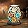 LP47495 Round Humidifier | Blue Flower Mosaic Design | 1 Pc Aroma Lamp