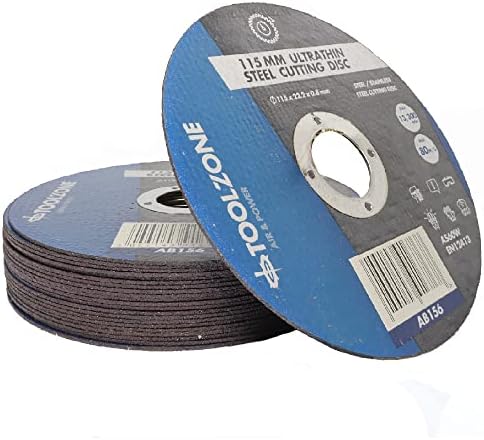 50 x Ultra thin 115 x 1mm stainless steel cuttings discs - metal cutting slitting discs