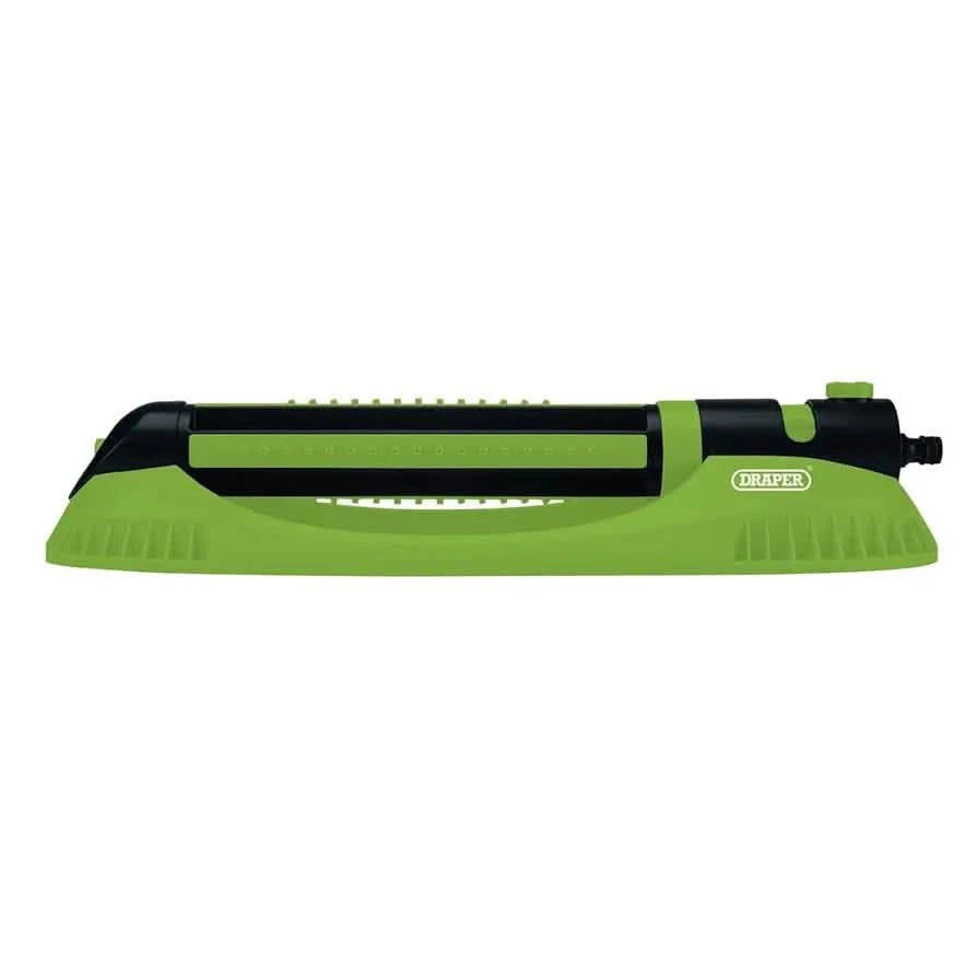 Draper 9-21 Jets Oscillating Sprinkler | 50 to 222m2 Coverage Area | Adjustable Spray Angle | Built-in Flow Control | Lawn Watering Tool | 09957