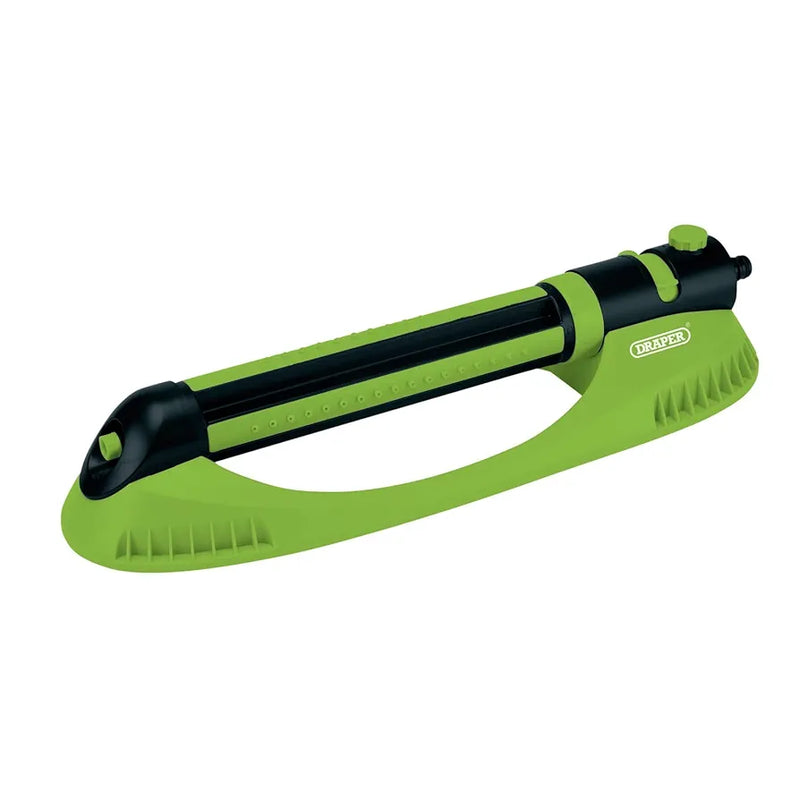 Draper 9-21 Jets Oscillating Sprinkler | 50 to 222m2 Coverage Area | Adjustable Spray Angle | Built-in Flow Control | Lawn Watering Tool | 09957