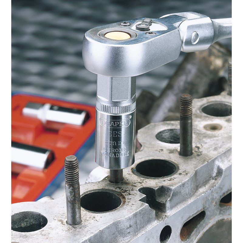 Draper Stud Extractor Set, 1/2" Sq. Dr. (4 Piece) 55641