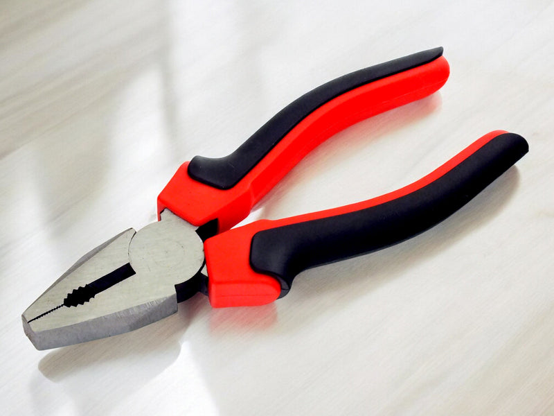 Voche 8" Pliers 3pc Set 200mm Heavy Duty Combination Long Nose & Side Cutting