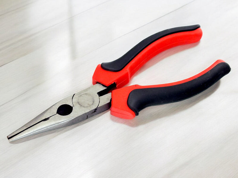 Voche 8" Pliers 3pc Set 200mm Heavy Duty Combination Long Nose & Side Cutting
